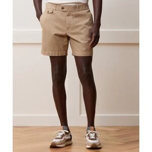 Todd Snyder 7" Chino‎ Hudson Shorts in Sand Dollar Line Blend Men 36 NWT $148